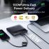 Baseus Blade H1 Lite 20000mAh 100W Fast Charging Power Bank with Type-C Cable - 2 USB-A and 2 Type-C Port, Digital Display, Slim Design - Black